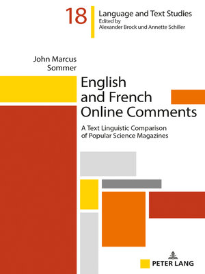 cover image of English and French Online Comments